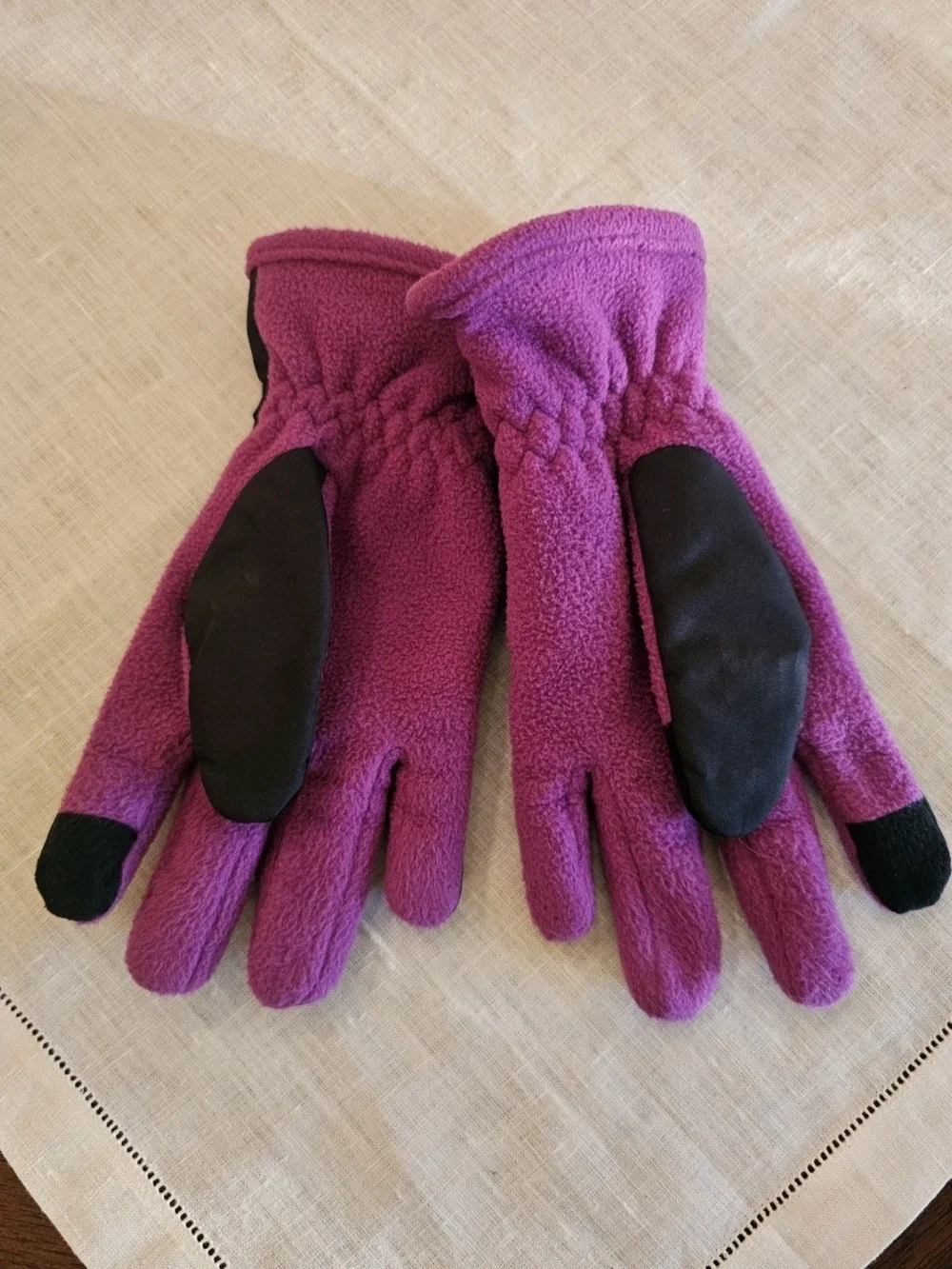 Manzella Frisco Youth Fleece TouchTip Touchscreen Gloves S/M Black Purple